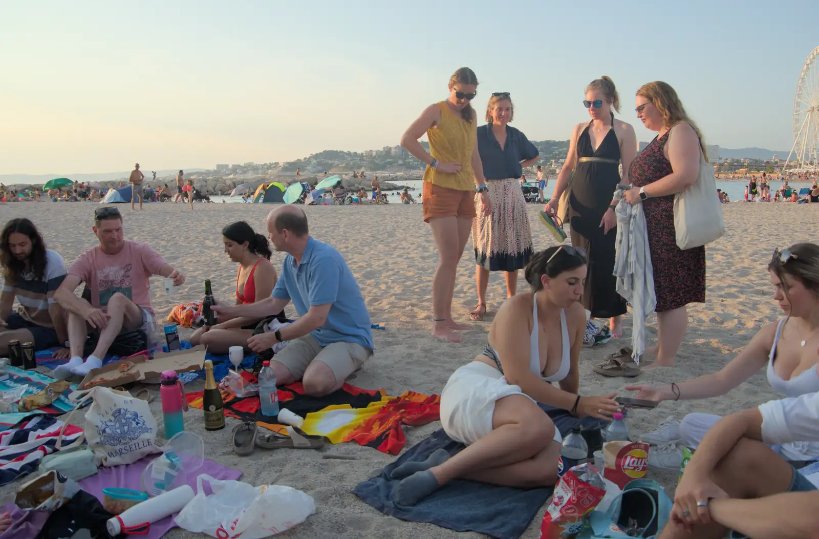 We're on the beach, from Olympic Non-Sailing, Notre Dame, and the Journey Home, Marseille, France - 8th August 2024