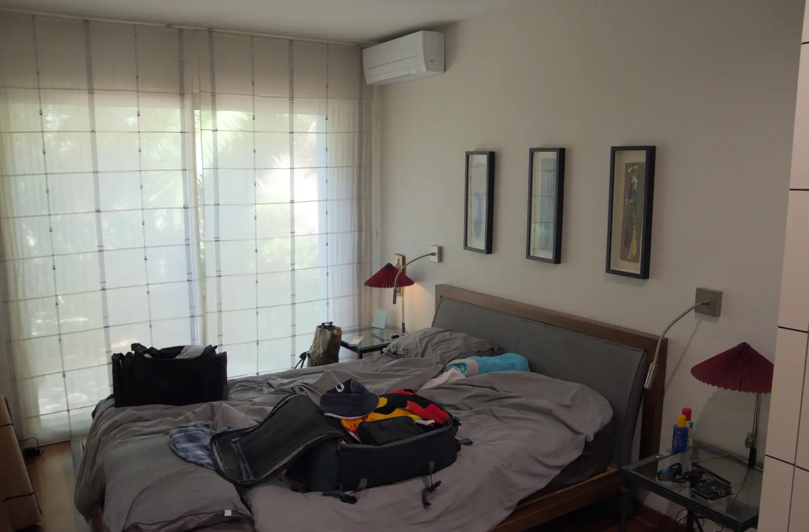 The bedroom is a bit of a tip, from Olympic Non-Sailing, Notre Dame, and the Journey Home, Marseille, France - 8th August 2024