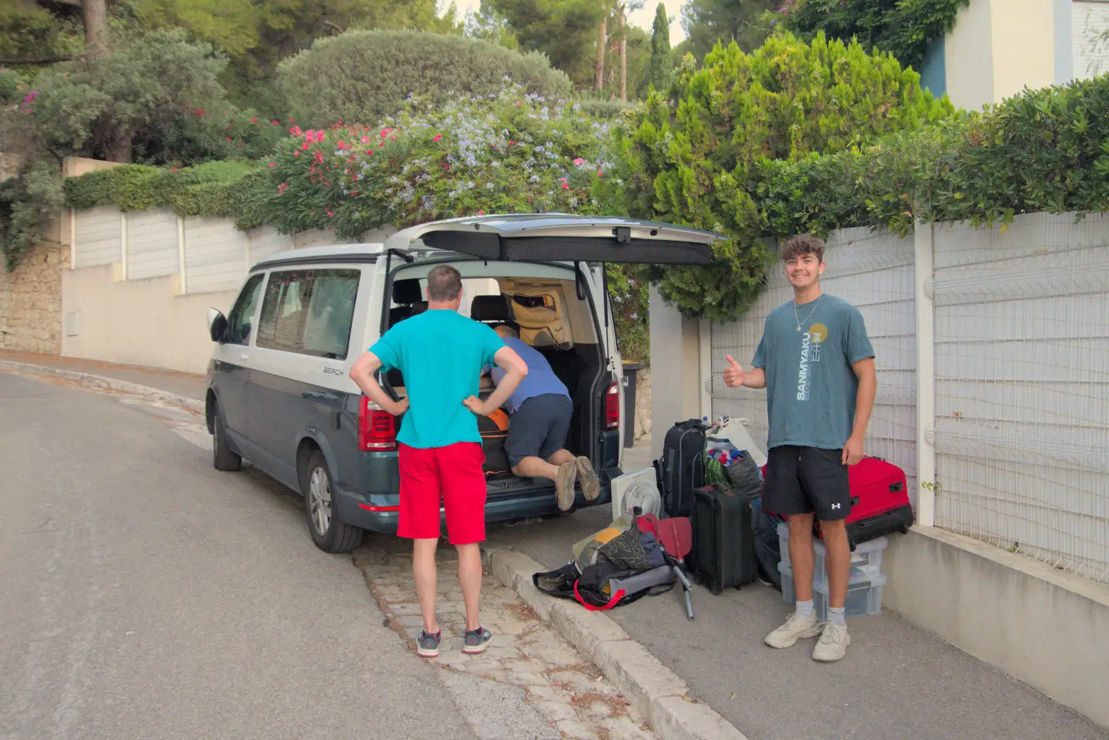 We load up the van for the long drive back, from Olympic Non-Sailing, Notre Dame, and the Journey Home, Marseille, France - 8th August 2024