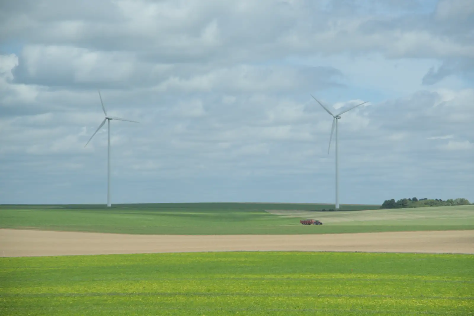 The wide empty expanses of midlands France, from Olympic Non-Sailing, Notre Dame, and the Journey Home, Marseille, France - 8th August 2024