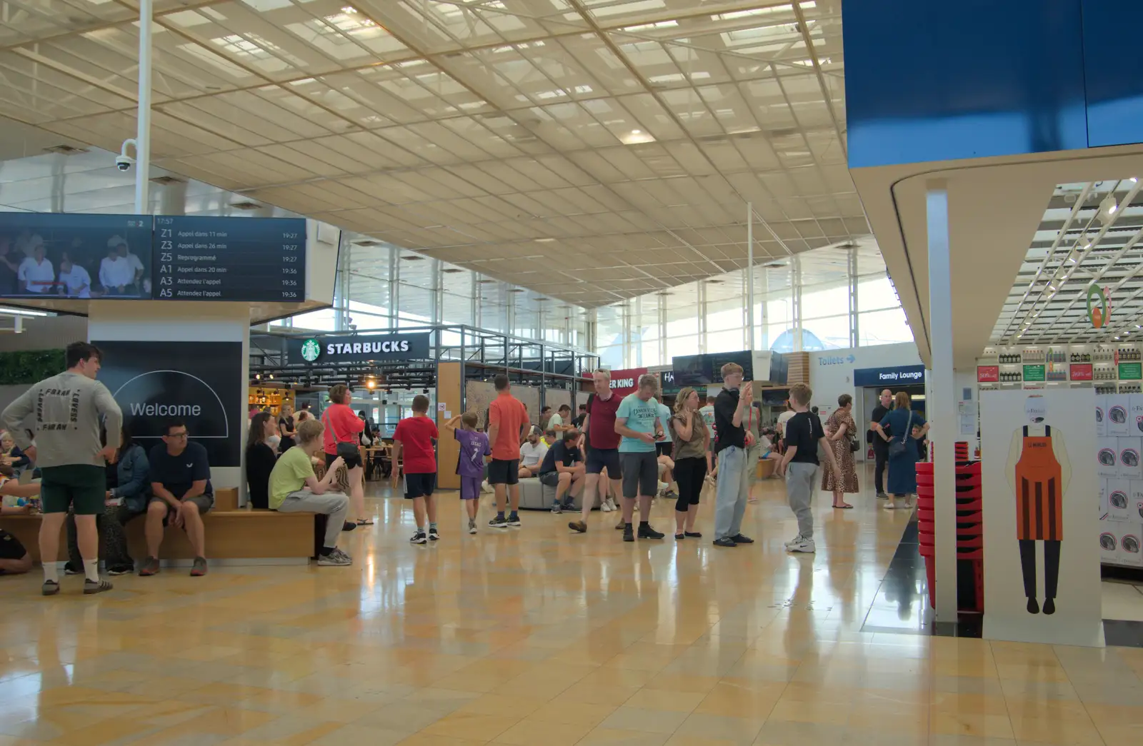 We're at the LeShuttle terminal in Coquelles, from Olympic Non-Sailing, Notre Dame, and the Journey Home, Marseille, France - 8th August 2024