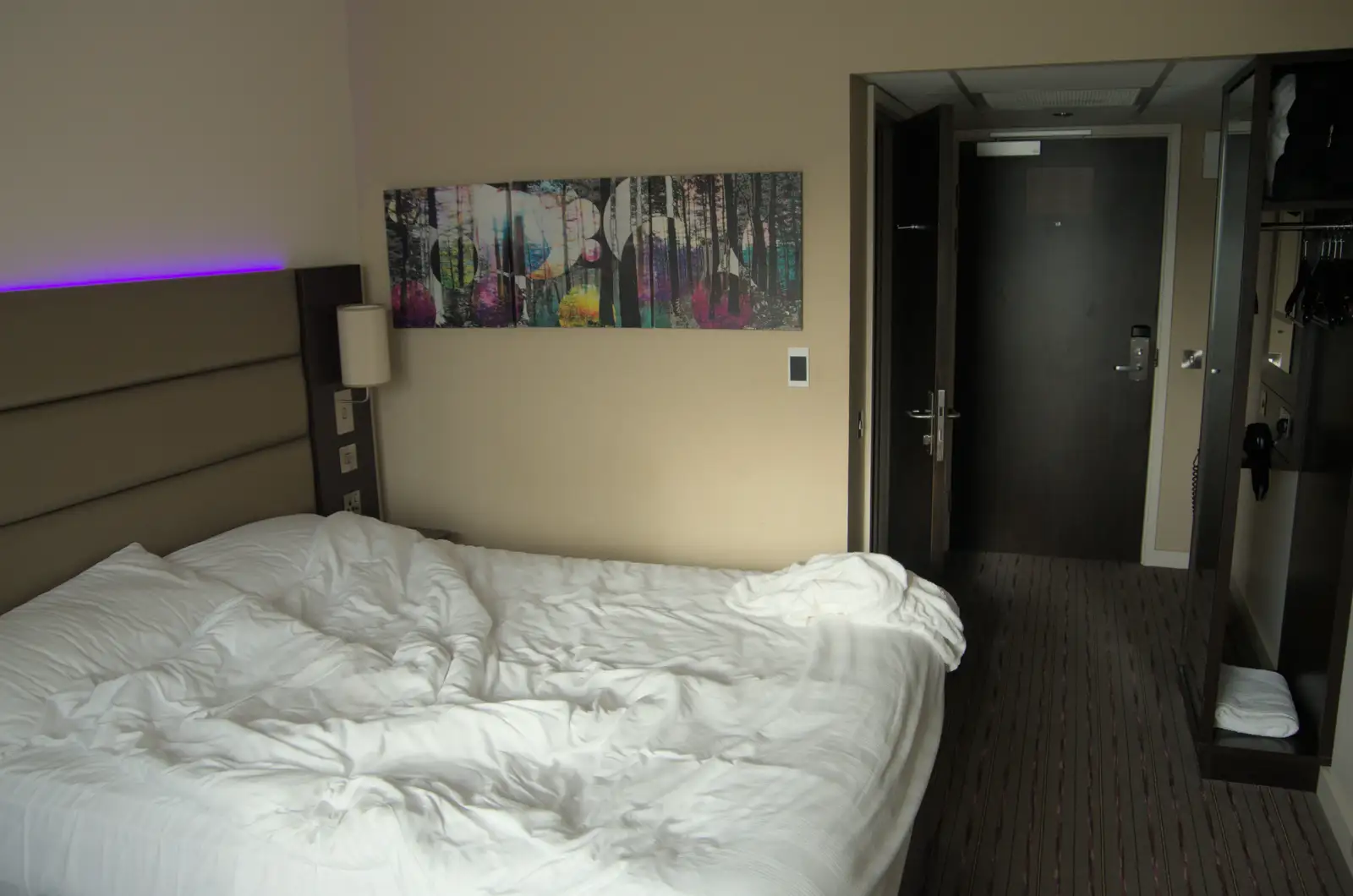 Nosher's Premier Inn bedroom in Ashford, from Olympic Non-Sailing, Notre Dame, and the Journey Home, Marseille, France - 8th August 2024