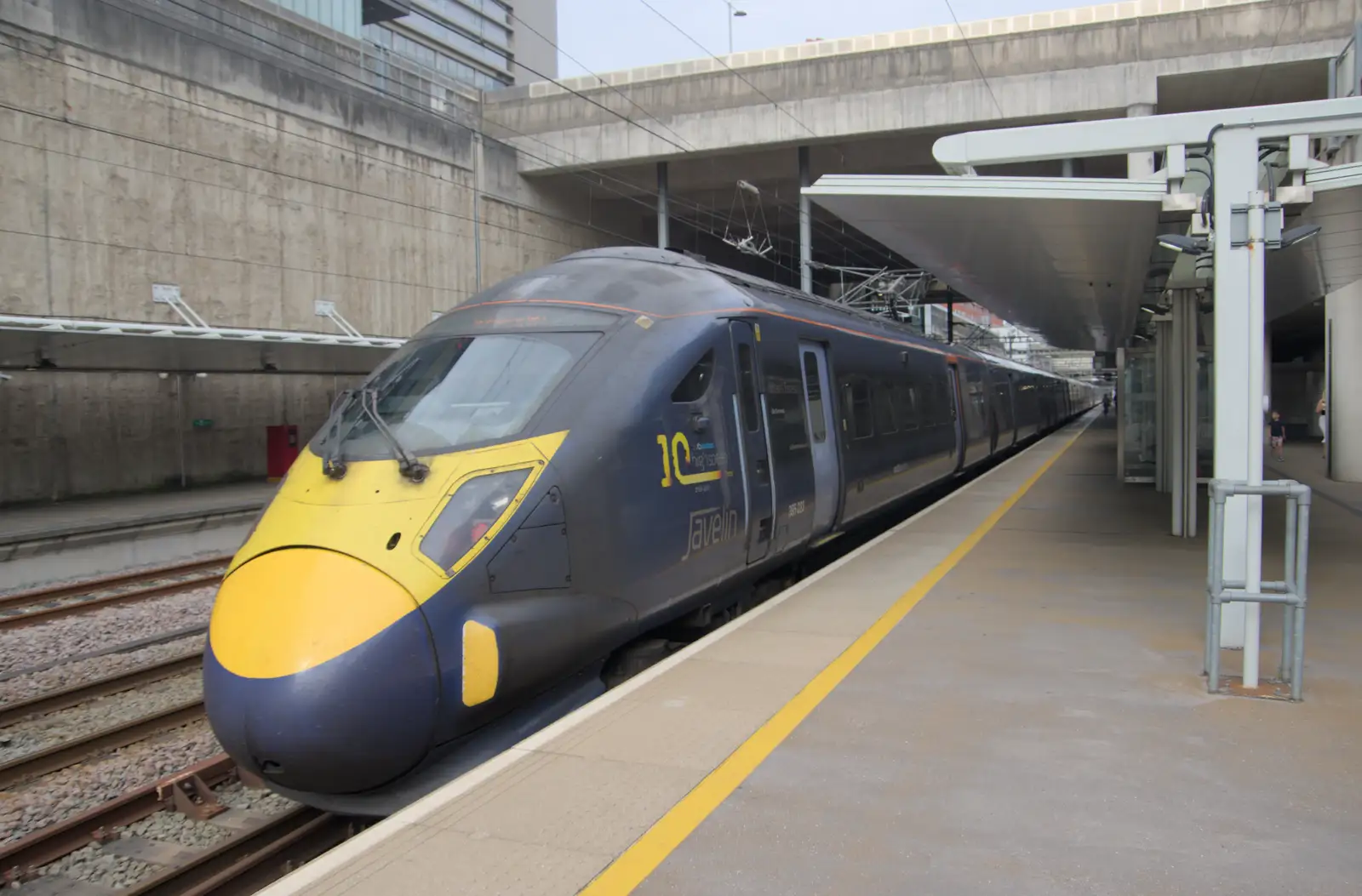 The train leaves Stratford for St. Pancras, from Olympic Non-Sailing, Notre Dame, and the Journey Home, Marseille, France - 8th August 2024