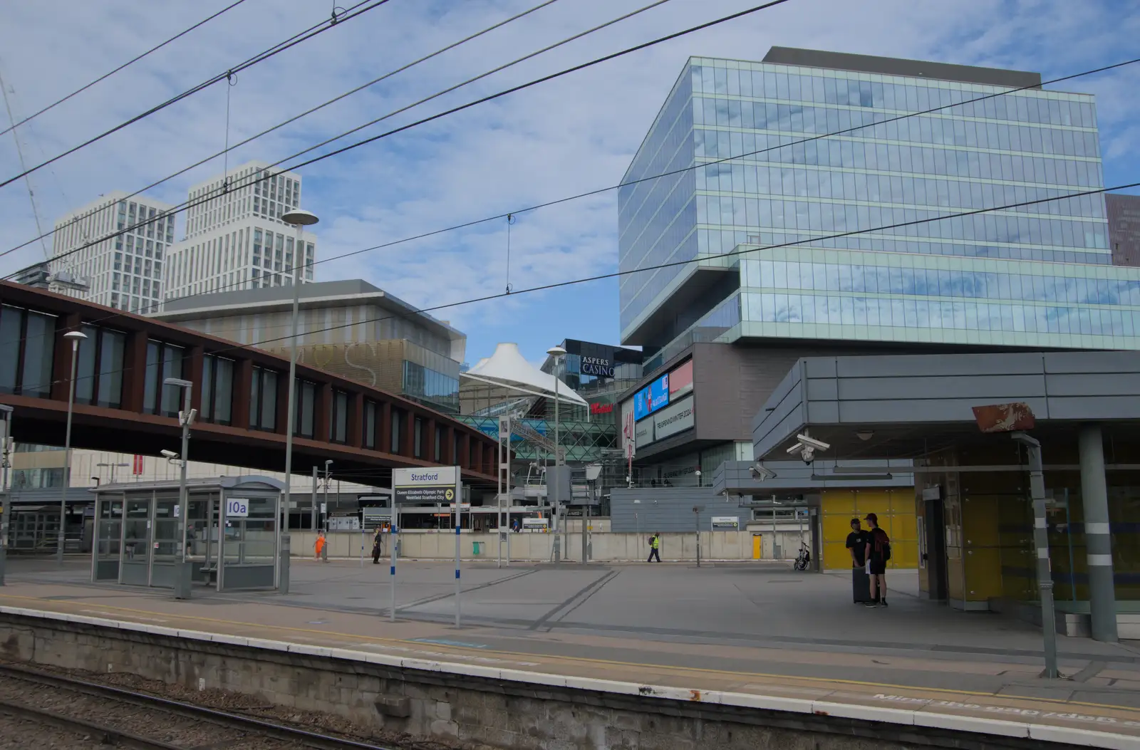 Westfield shopping centre at Stratford, from Olympic Non-Sailing, Notre Dame, and the Journey Home, Marseille, France - 8th August 2024