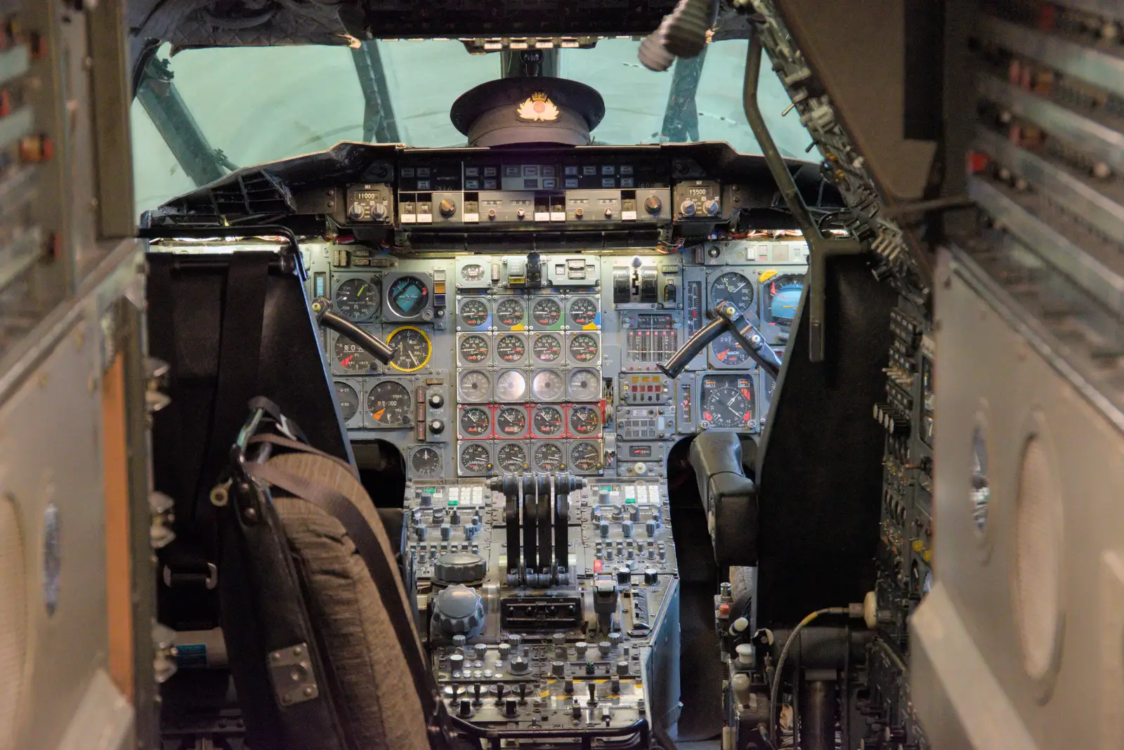 Concorde's flight deck, from Flying in a Dragon Rapide, IWM Duxford, Cambridgeshire - 17th August 2024