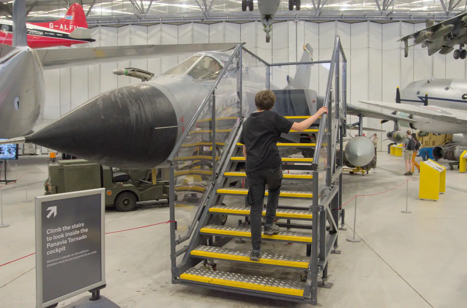 We have a look at a Panavia Tornado, from Flying in a Dragon Rapide, IWM Duxford, Cambridgeshire - 17th August 2024