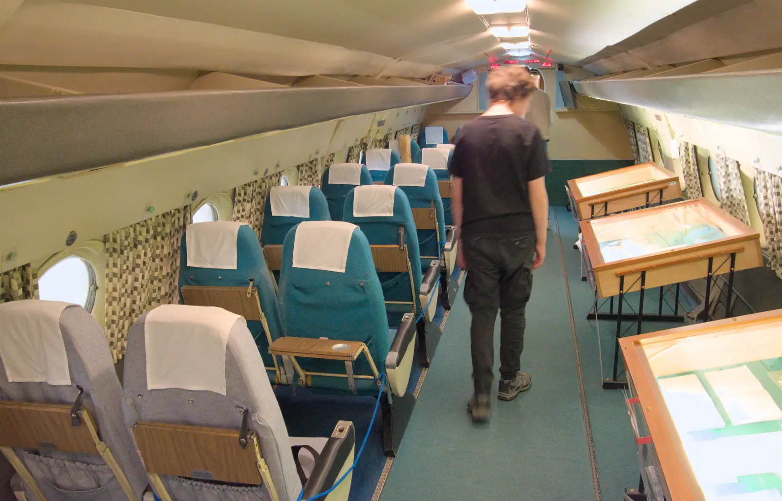 Fred roams around on a Comet 4, from Flying in a Dragon Rapide, IWM Duxford, Cambridgeshire - 17th August 2024