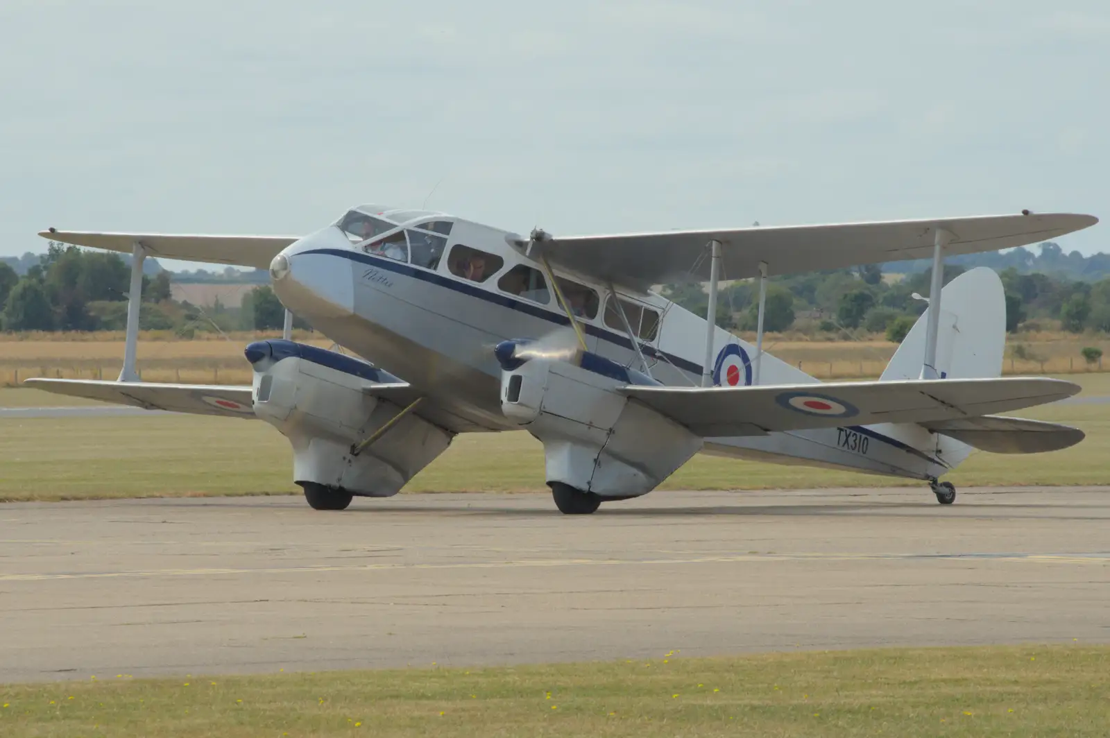 The DeHavilland Dragon Rapide 'Nettie', from Flying in a Dragon Rapide, IWM Duxford, Cambridgeshire - 17th August 2024