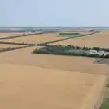 The wheatfields of Cambridgeshire, Flying in a Dragon Rapide, IWM Duxford, Cambridgeshire - 17th August 2024