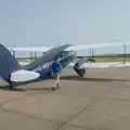 A rear view of the Dragon Rapide, Flying in a Dragon Rapide, IWM Duxford, Cambridgeshire - 17th August 2024