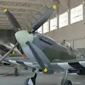 More Spitfires in an original WWII hangar, Flying in a Dragon Rapide, IWM Duxford, Cambridgeshire - 17th August 2024