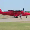 The British Antarctic Survey's Twin Otter, Flying in a Dragon Rapide, IWM Duxford, Cambridgeshire - 17th August 2024