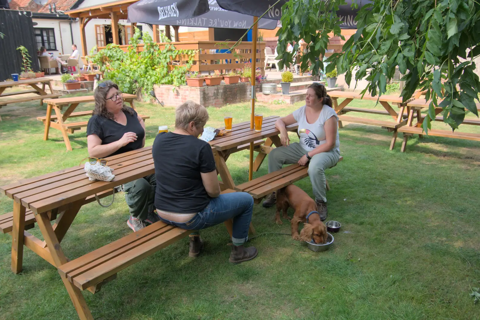 We're out in the beer garden, from A Trip to Ickworth House with Sis, Horringer - 19th August 2024