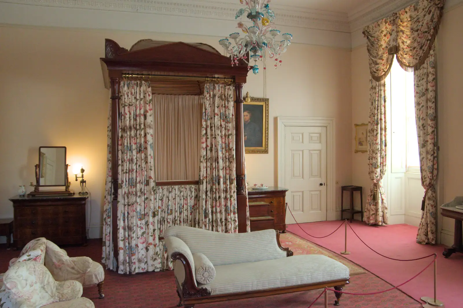 A fancy bedroom in Ickworth House, from A Trip to Ickworth House with Sis, Horringer - 19th August 2024