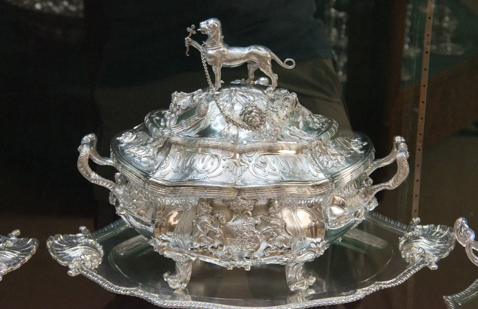 A very ornate silver soup tureen, from A Trip to Ickworth House with Sis, Horringer - 19th August 2024