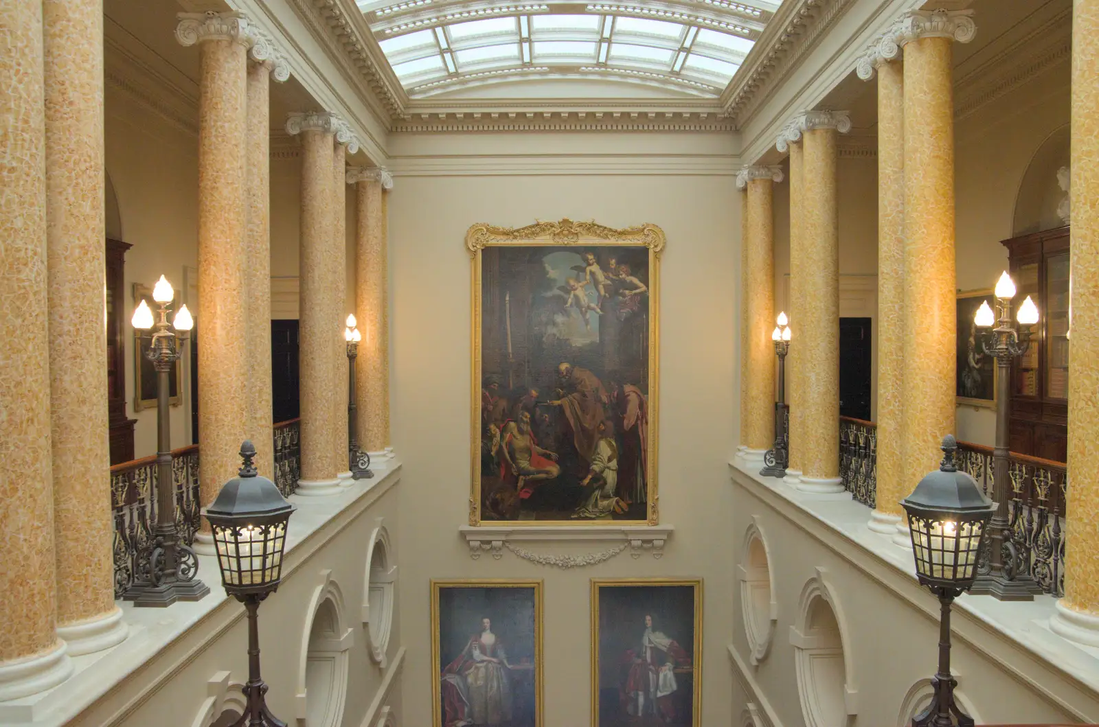 The grand entrance lobby of the house, from A Trip to Ickworth House with Sis, Horringer - 19th August 2024