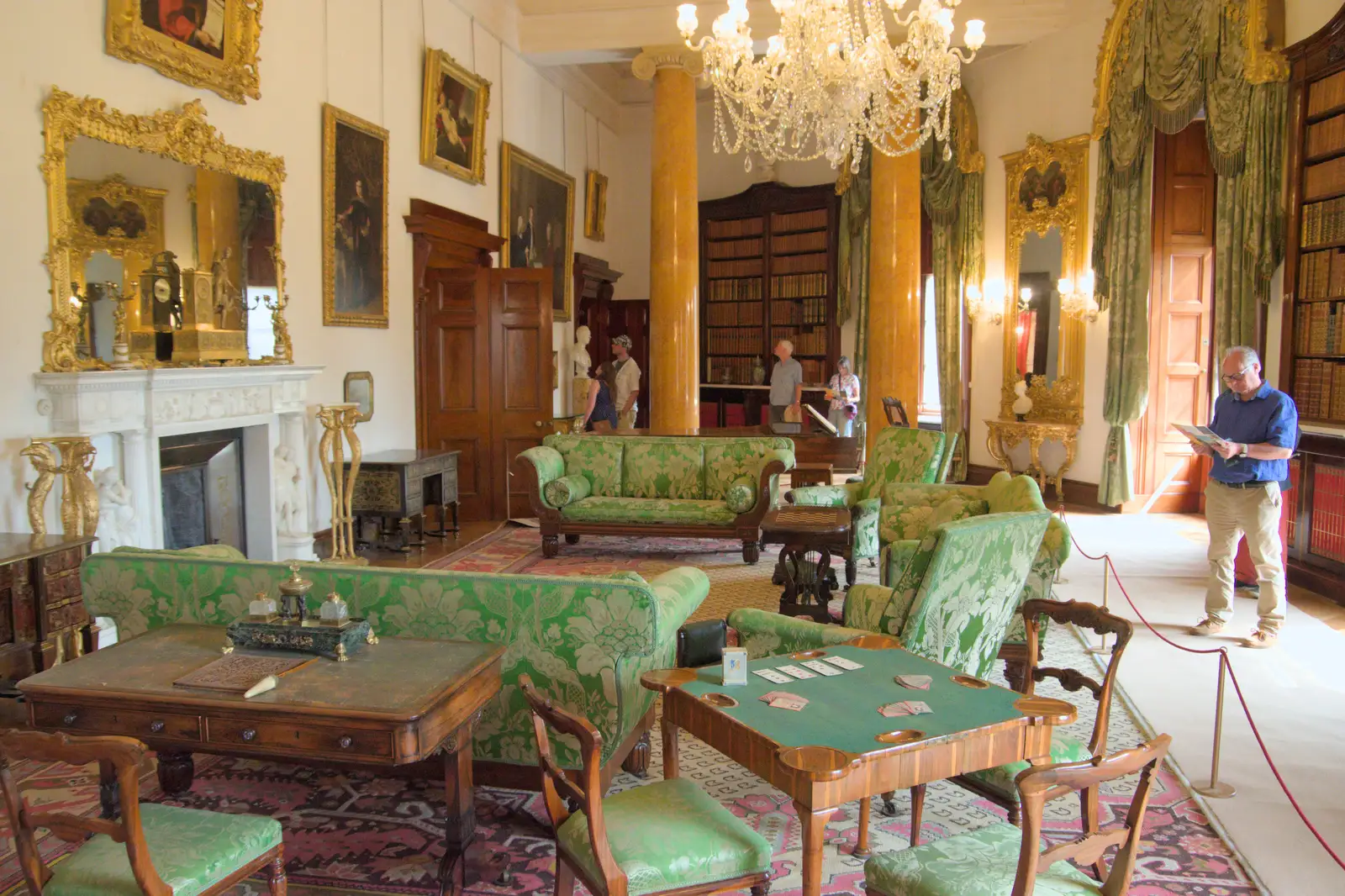 The library has been reconstructed , from A Trip to Ickworth House with Sis, Horringer - 19th August 2024