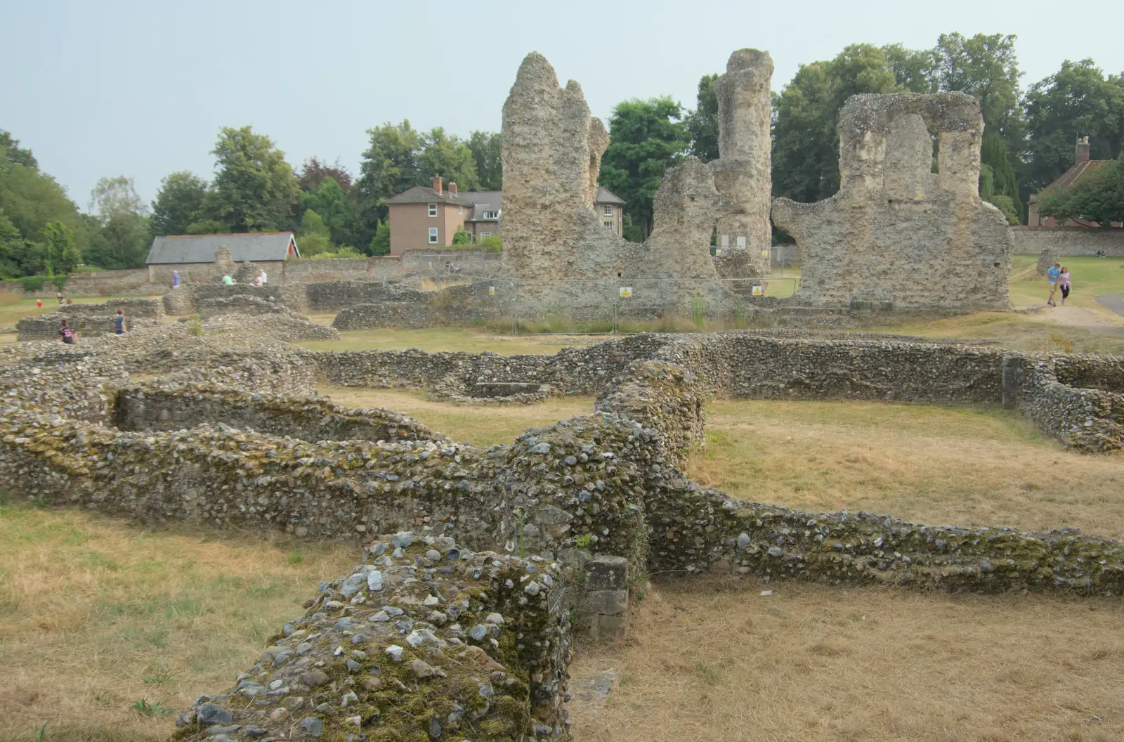 The ruins of the abbey, from A Trip to Ickworth House with Sis, Horringer - 19th August 2024