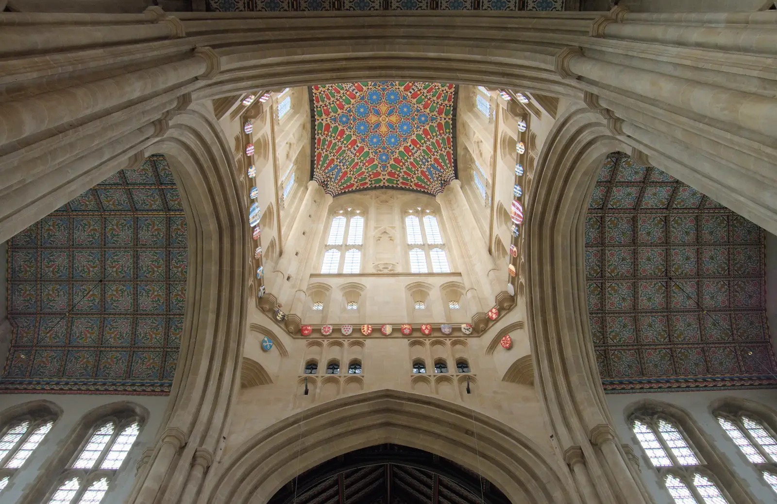 A view looking up at the base of the tower, from A Trip to Ickworth House with Sis, Horringer - 19th August 2024