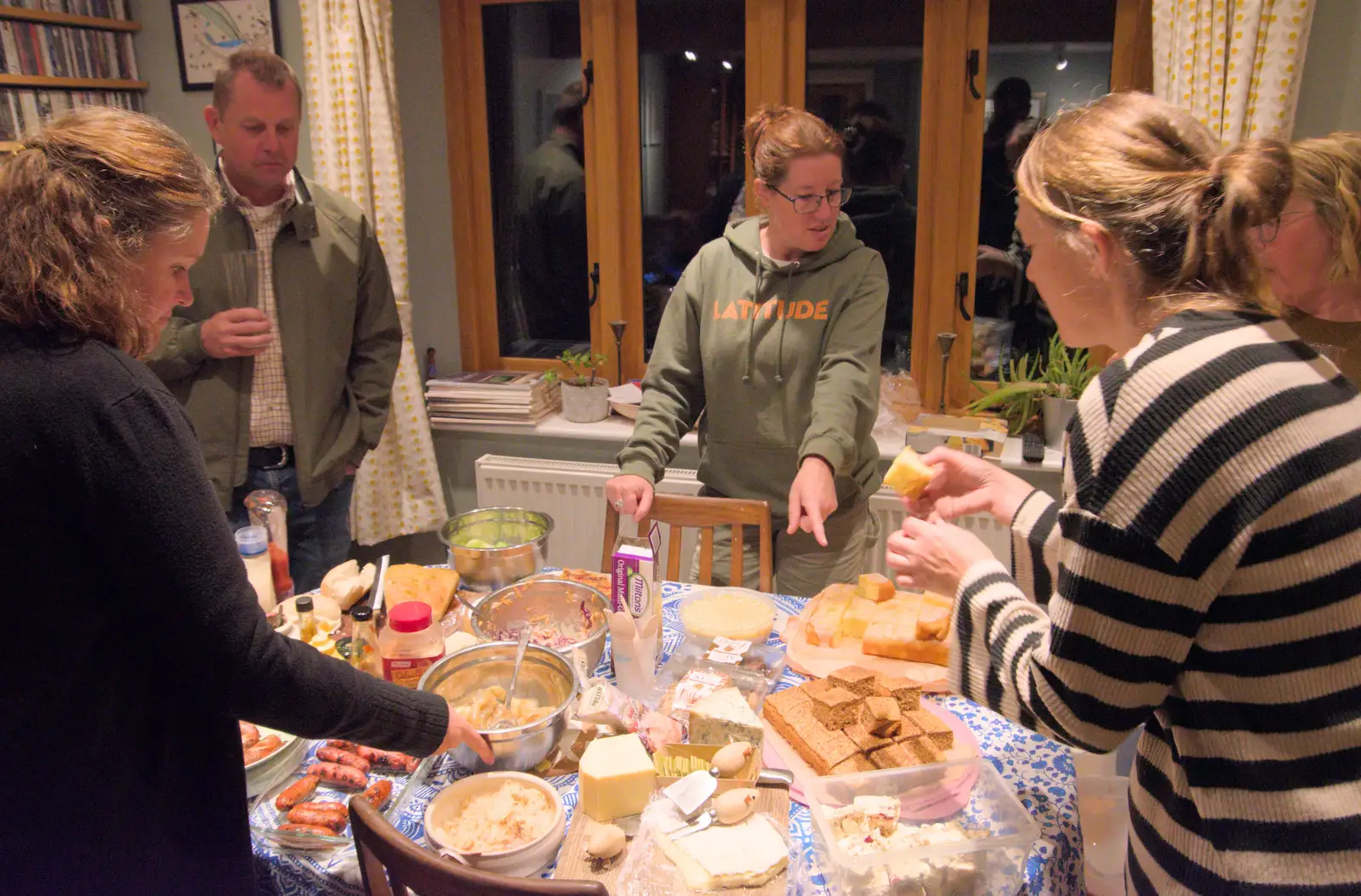 Food's out on the table, from A Summer Party, and the GSB at Walsham le Willows, Suffolk - 26th August 2024