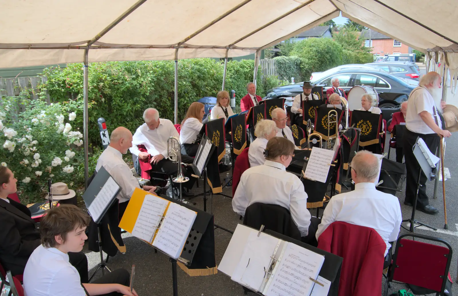 A view from the back, from A Summer Party, and the GSB at Walsham le Willows, Suffolk - 26th August 2024