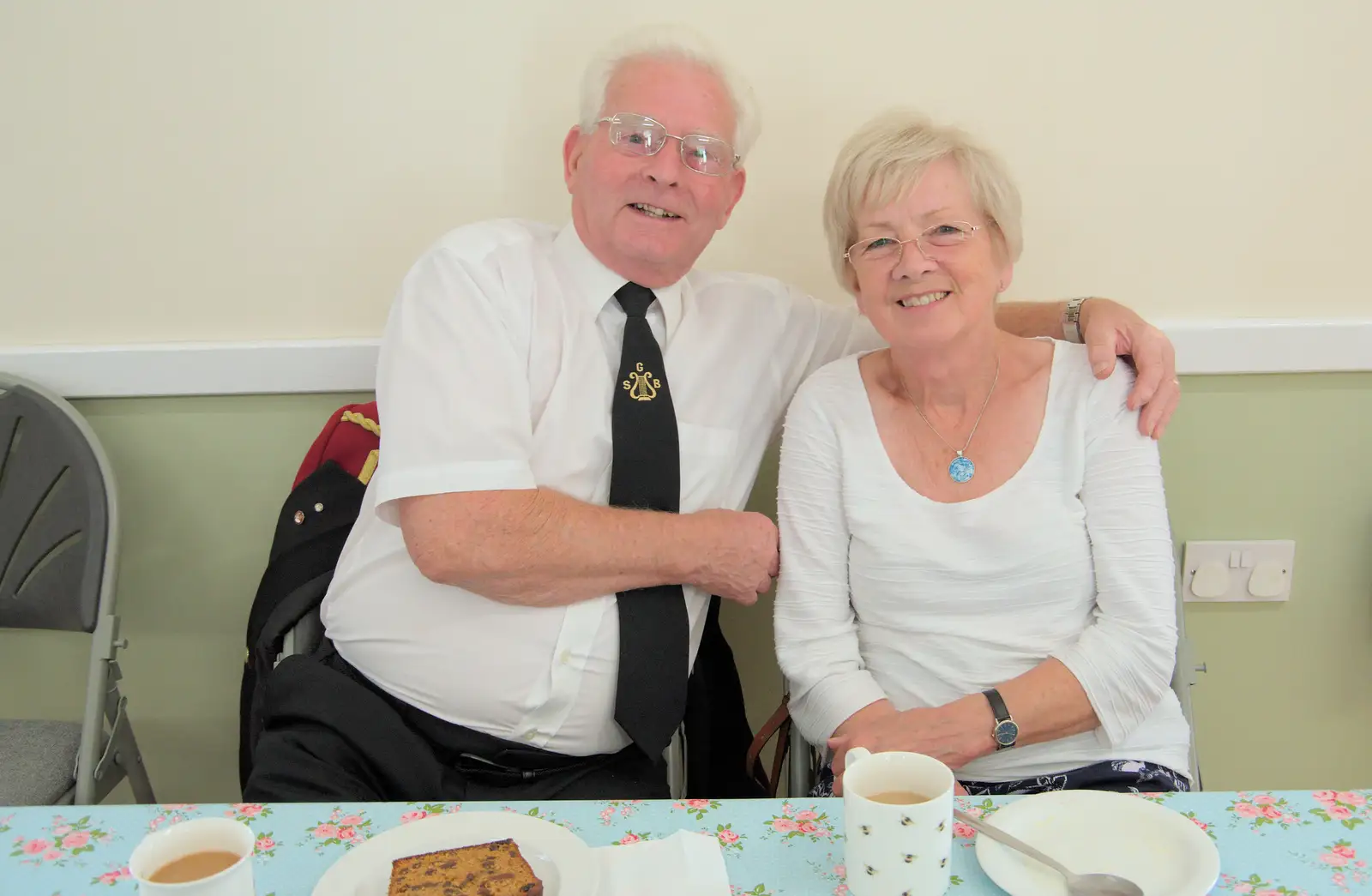 Terry and his missus, from A Summer Party, and the GSB at Walsham le Willows, Suffolk - 26th August 2024