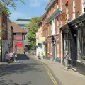 The bottom of Exchange Street in Norwich, The Death of the Feather Factory, Diss, Norfolk - 30th August 2024