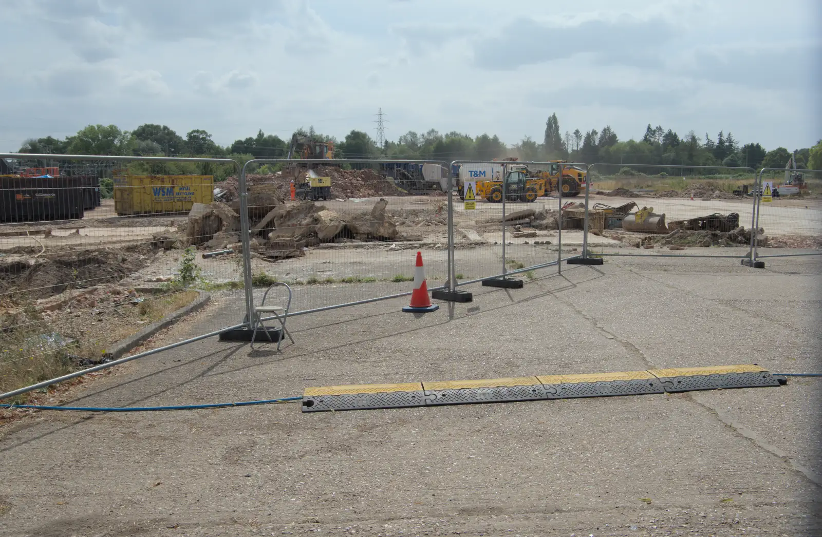 The old feather factory has completely gone, from The Death of the Feather Factory, Diss, Norfolk - 30th August 2024