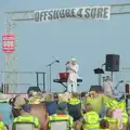 Diana Quick reads some poetry, A Protest on the Beach, Aldeburgh, Suffolk - 1st September 2024