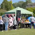 Sarah and Megan afre doing raffle tickets, Palgrave Players Busking and the GSB at Pulham Market, Norfolk - 14th September 2024