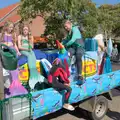 There's a float with mermaids on it, Palgrave Players Busking and the GSB at Pulham Market, Norfolk - 14th September 2024