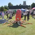 The octopus and the Pulham Crown, Palgrave Players Busking and the GSB at Pulham Market, Norfolk - 14th September 2024