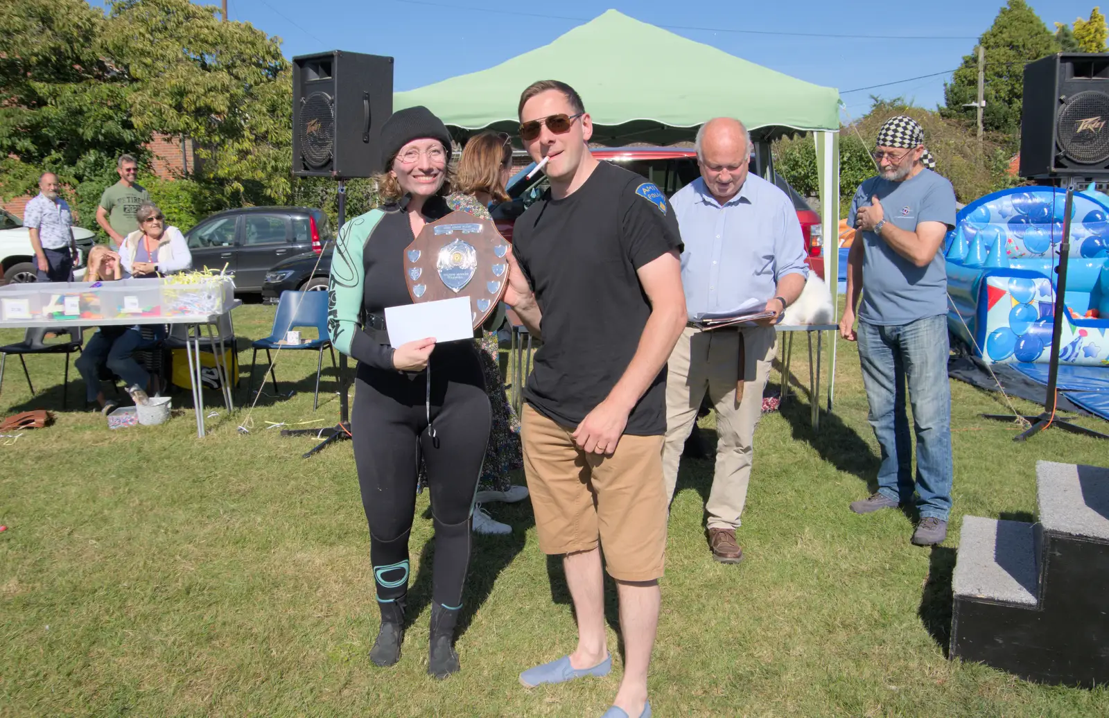 A convincing Roy Scheider wins the adult prize, from Palgrave Players Busking and the GSB at Pulham Market, Norfolk - 14th September 2024