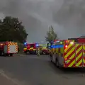 Fire engines are all over the place, A Major Fire at Suffolk Highways, Brome, Suffolk - 15th September 2024