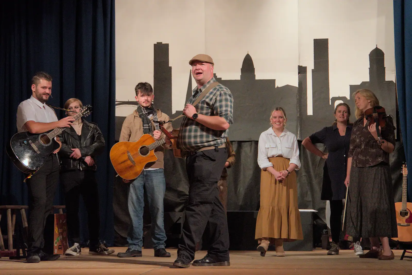 Will does a bit of bellowing, from Palgrave Players do "Once", Garboldisham, Norfolk - 18th September 2024