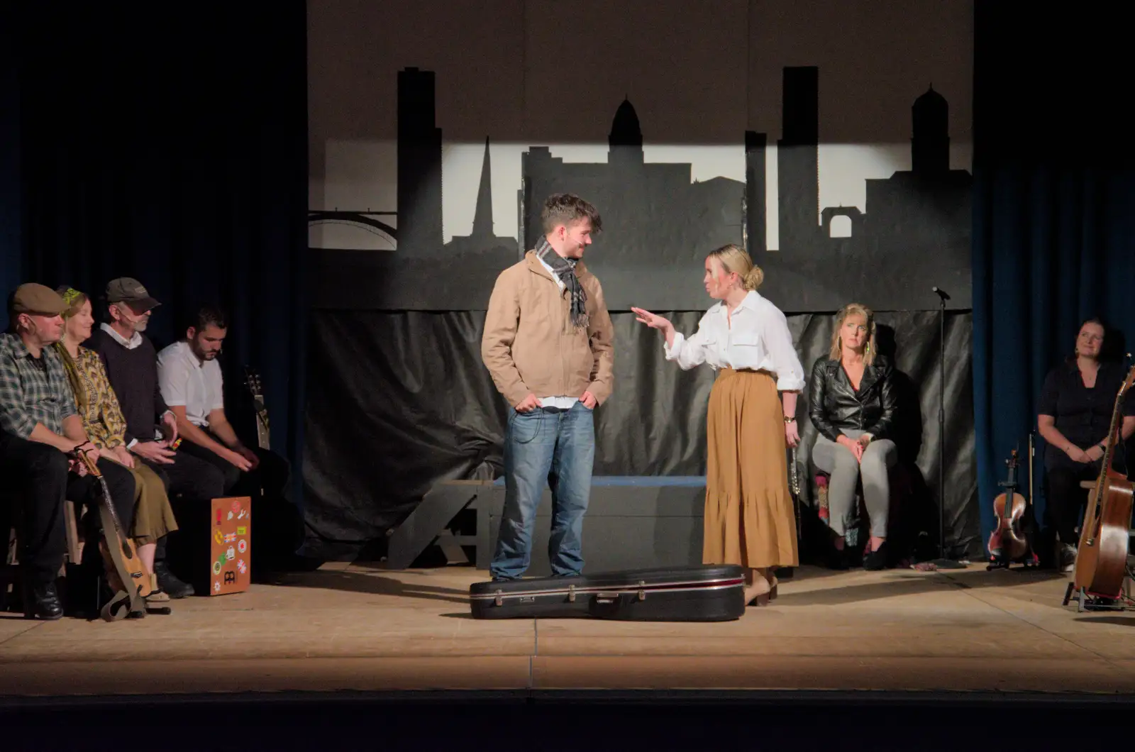 A scene from Once, from Palgrave Players do "Once", Garboldisham, Norfolk - 18th September 2024