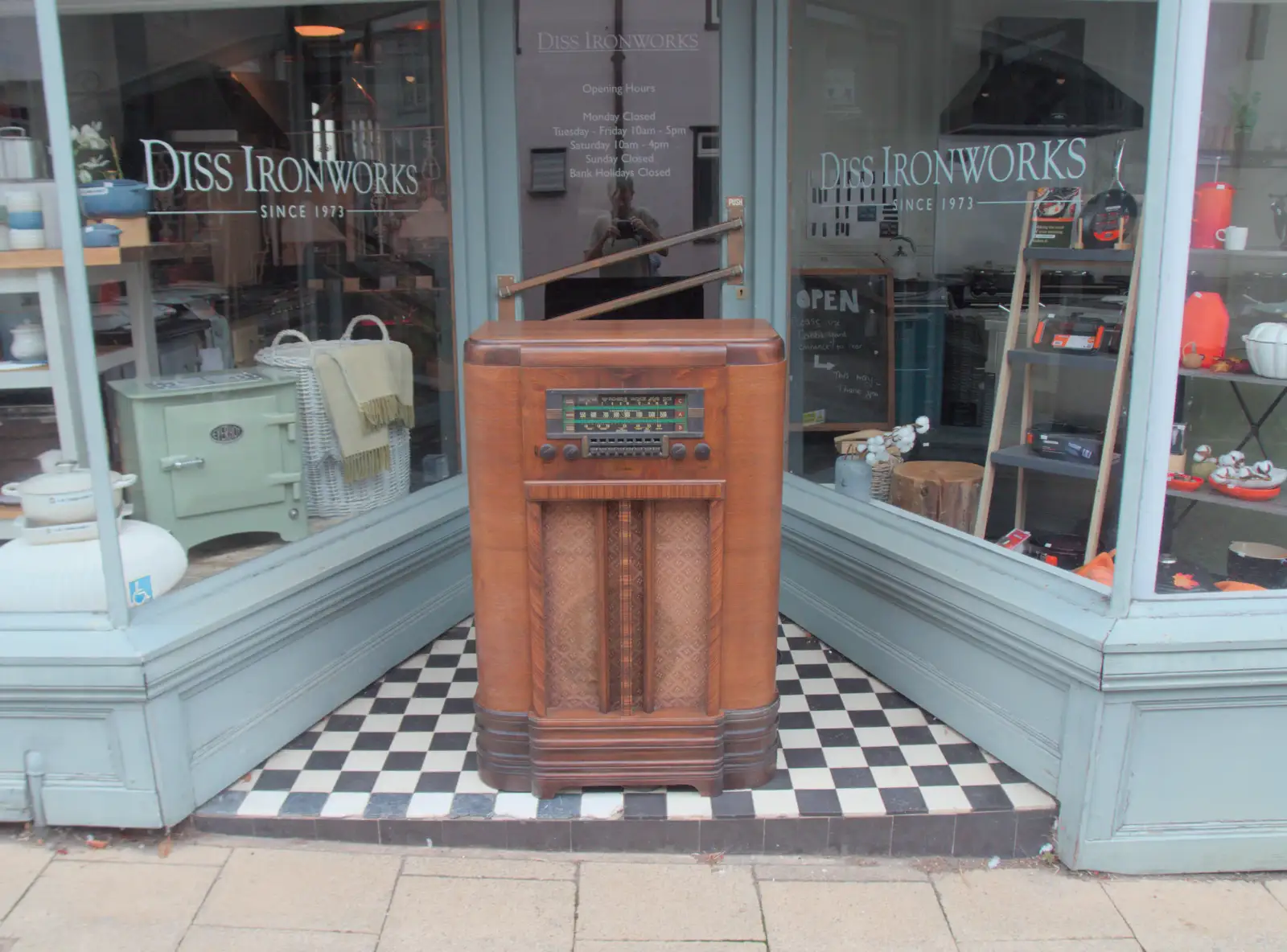 A massive radio plays tunes at Diss Ironworks, from Diss Heritage Transport Festival and the GSB at Wickham Skeith - 22nd September 2024