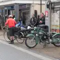 A very vintage motorbike outside the kebab shop, Diss Heritage Transport Festival and the GSB at Wickham Skeith - 22nd September 2024