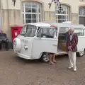 A dude in a stripey blazer with a classic VW van, Diss Heritage Transport Festival and the GSB at Wickham Skeith - 22nd September 2024