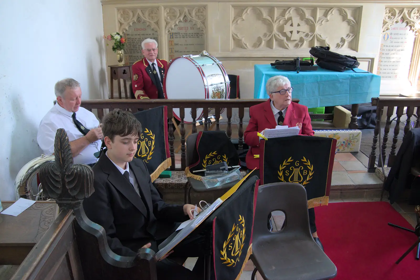 Fred checks out the set list, from Diss Heritage Transport Festival and the GSB at Wickham Skeith - 22nd September 2024