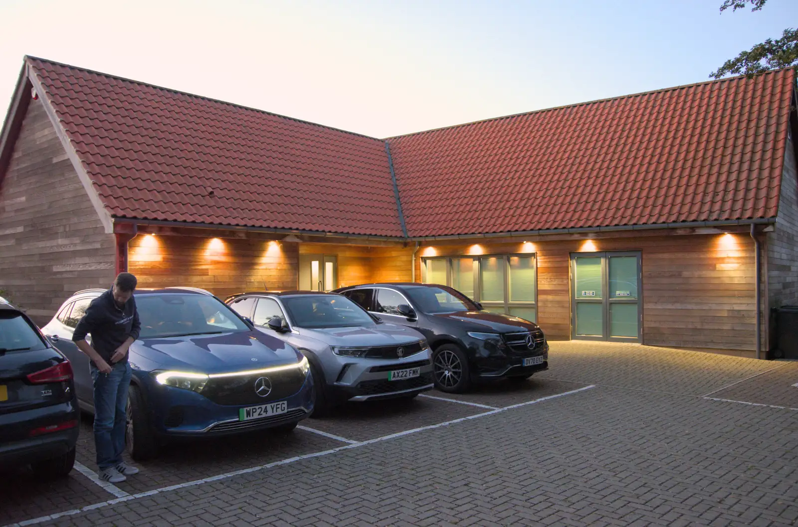 The impressive Westhorpe village hall, from Sunflowers, A Quiz at Westhorpe and a GSB Duck Race, Eye - 29th September 2024