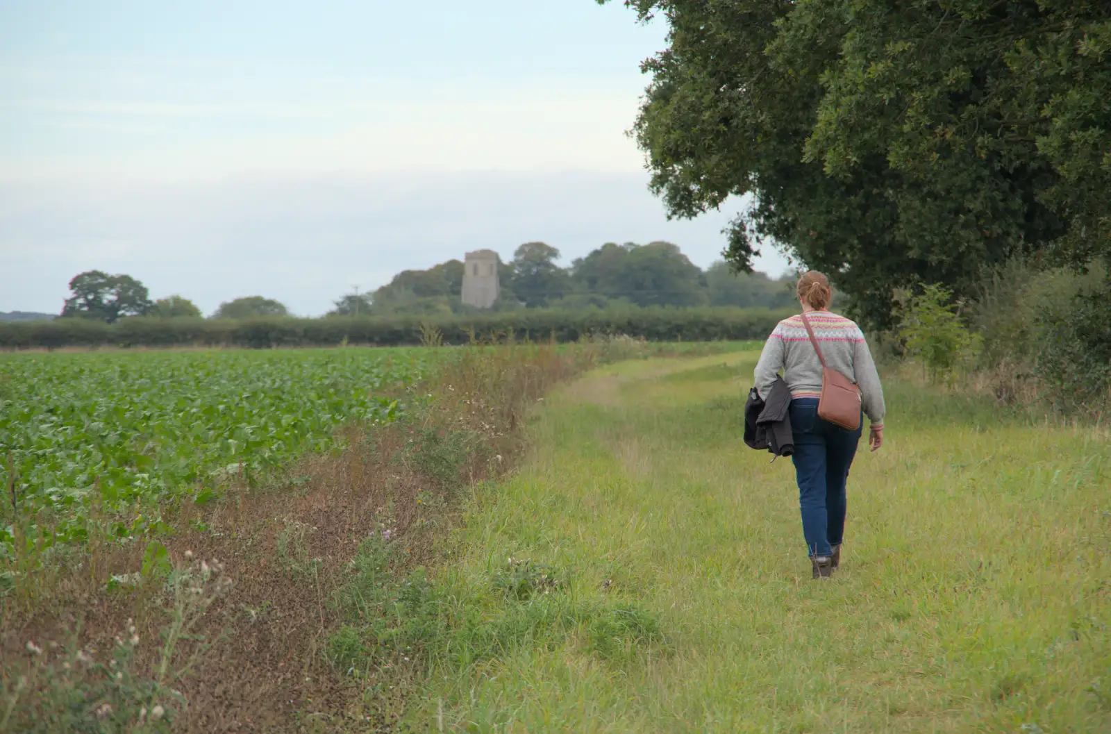 Isobel wanders along a field margin, from Sunflowers, A Quiz at Westhorpe and a GSB Duck Race, Eye - 29th September 2024