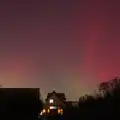 Another view of the aurorae over the house, A Walk to the Railway Tavern, Mellis, Suffolk - 13th October 2024