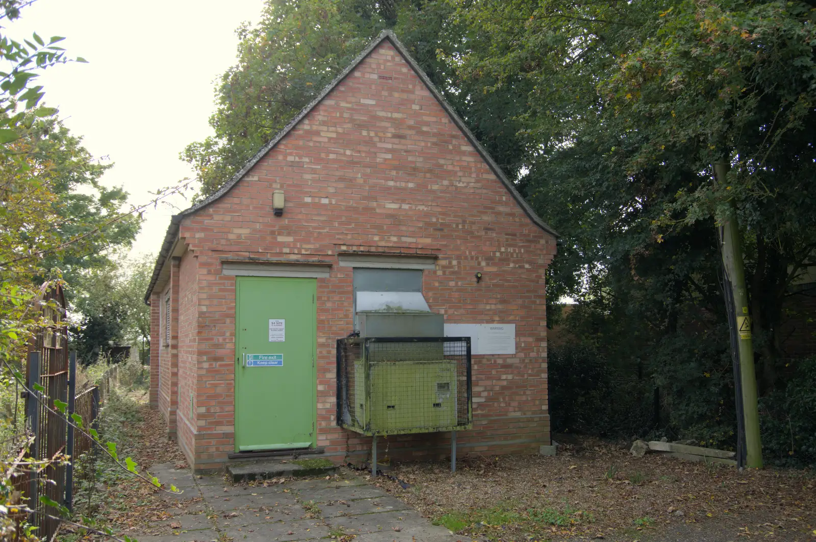 Some sort of pumping station in Mellis, from A Walk to the Railway Tavern, Mellis, Suffolk - 13th October 2024