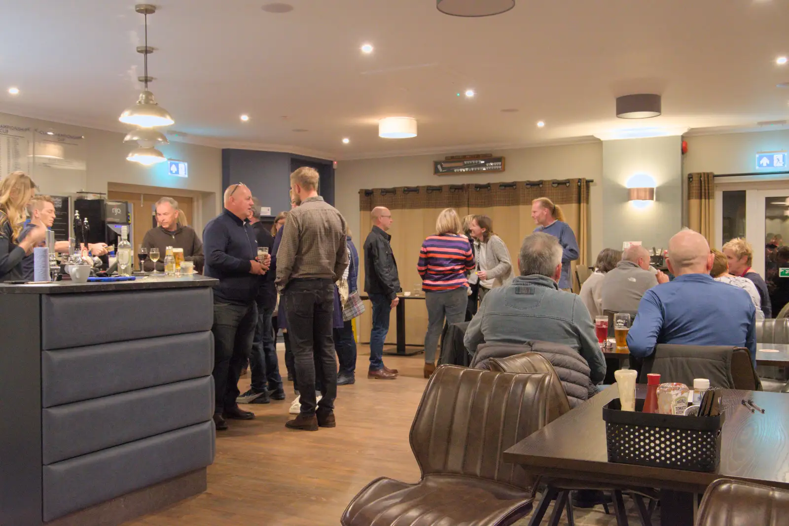 Wavy mingles at Diss Golf Club in Stuston, from A Quiz at Diss Golf Club, Stuston - 18th October 2024