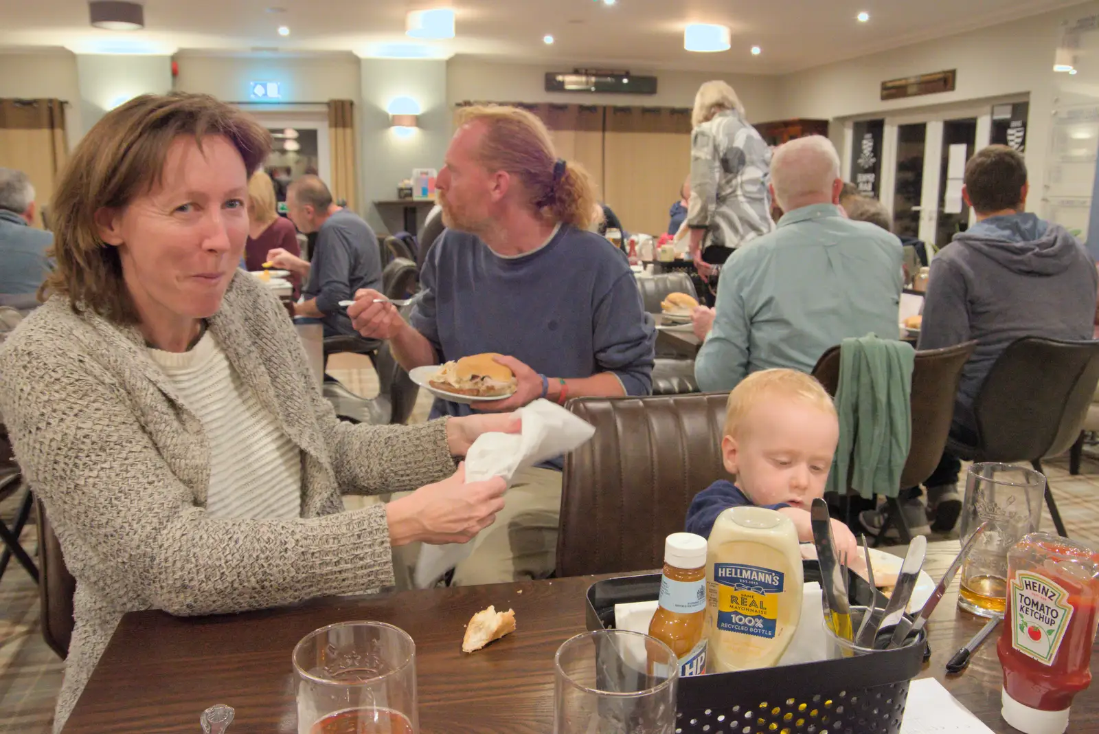 Martina's caught out, from A Quiz at Diss Golf Club, Stuston - 18th October 2024