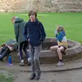 Harry in front of the castle well, The Witchfinder General at Framlingham Castle, Suffolk - 26th October 2024