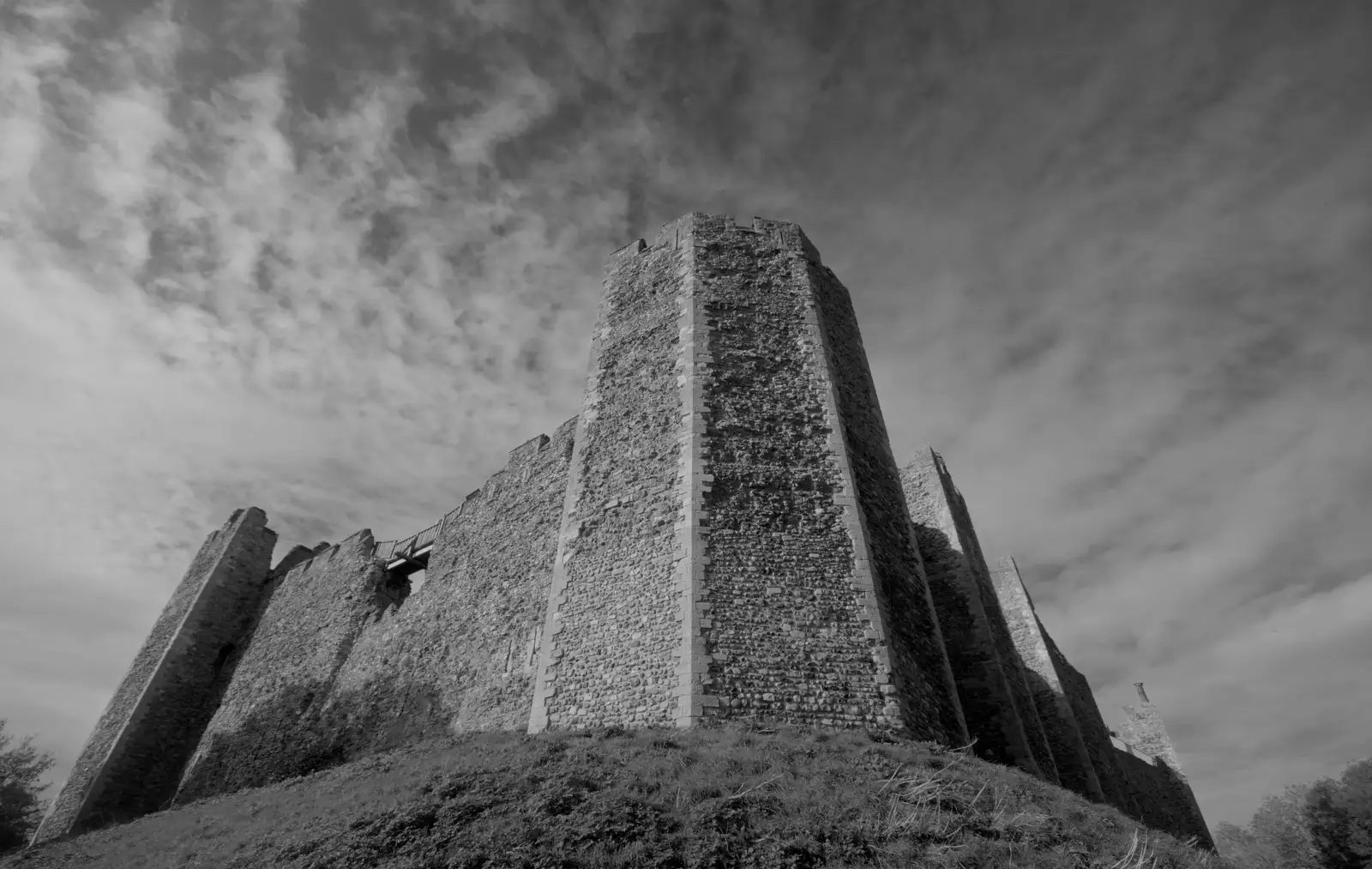 Framlingham castle towers, from The Witchfinder General at Framlingham Castle, Suffolk - 26th October 2024