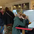 Isobel at the café counter, The Witchfinder General at Framlingham Castle, Suffolk - 26th October 2024