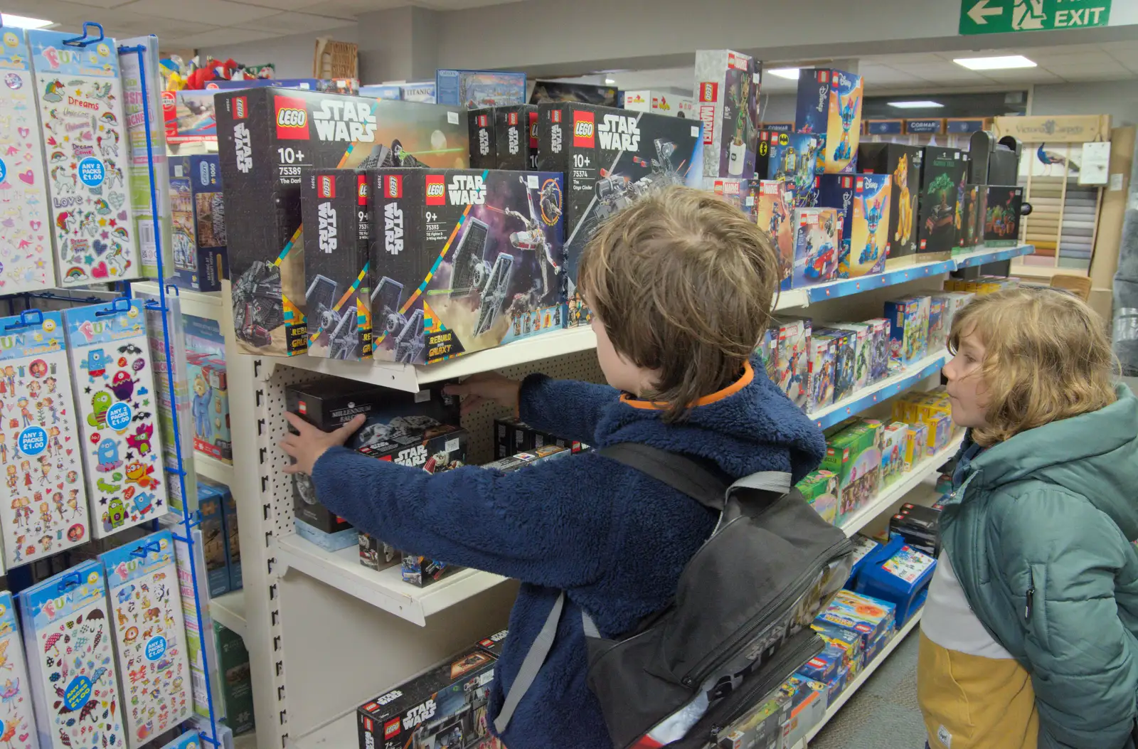 Harry gravitates to Lego in Bulstrodes, from The Witchfinder General at Framlingham Castle, Suffolk - 26th October 2024